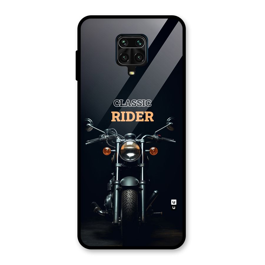 Classic RIder Glass Back Case for Redmi Note 10 Lite