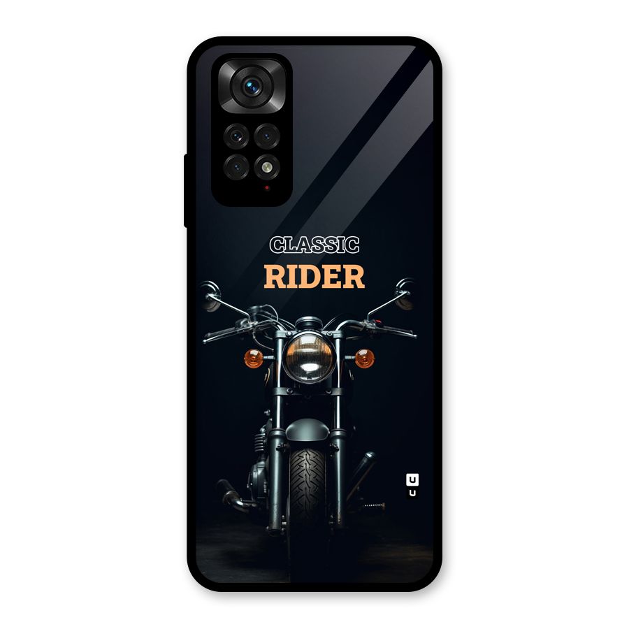 Classic RIder Glass Back Case for Redmi Note 11S