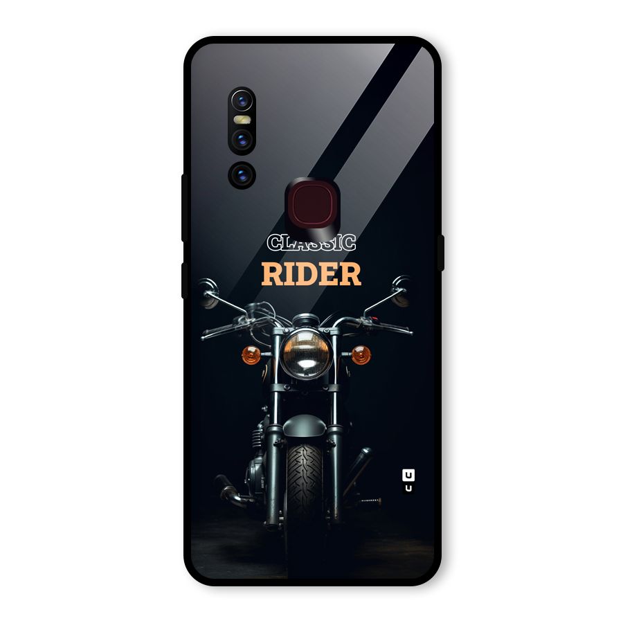 Classic RIder Glass Back Case for Vivo V15