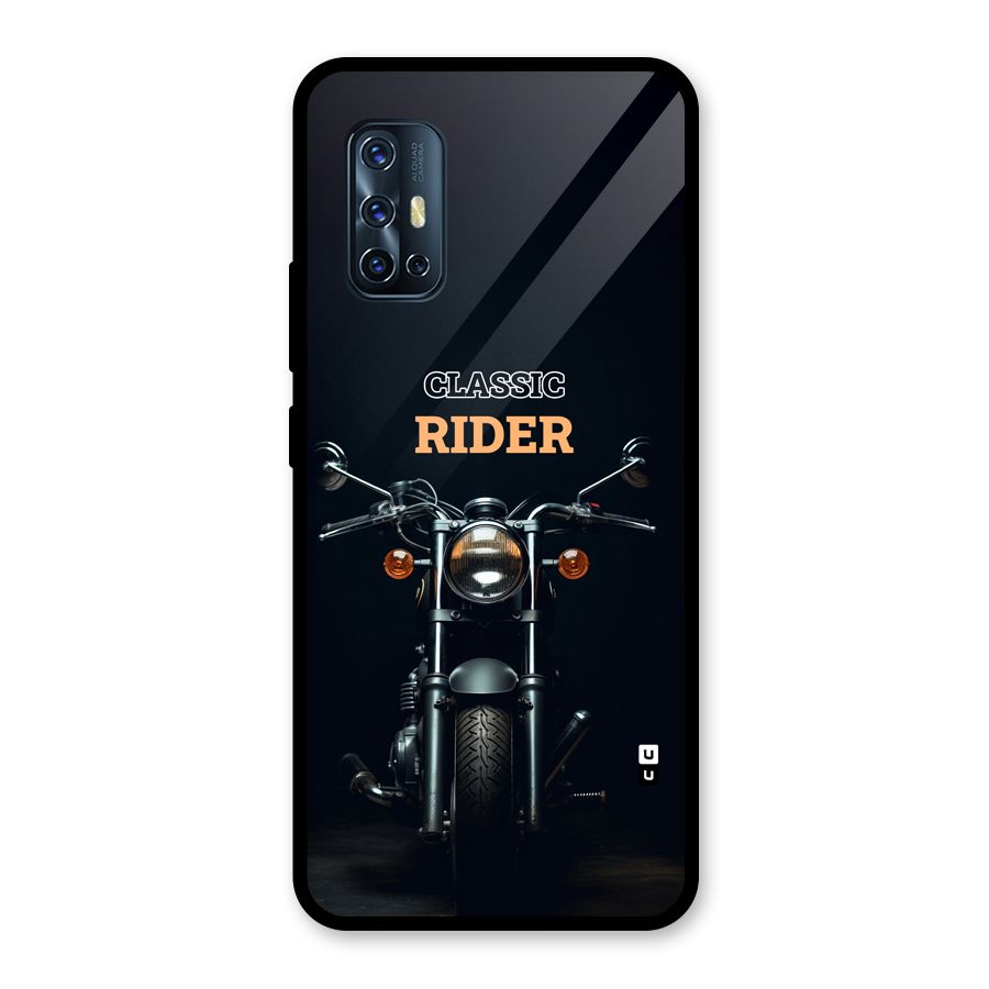 Classic RIder Glass Back Case for Vivo V17