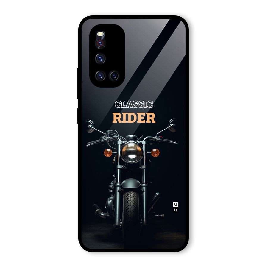 Classic RIder Glass Back Case for Vivo V19