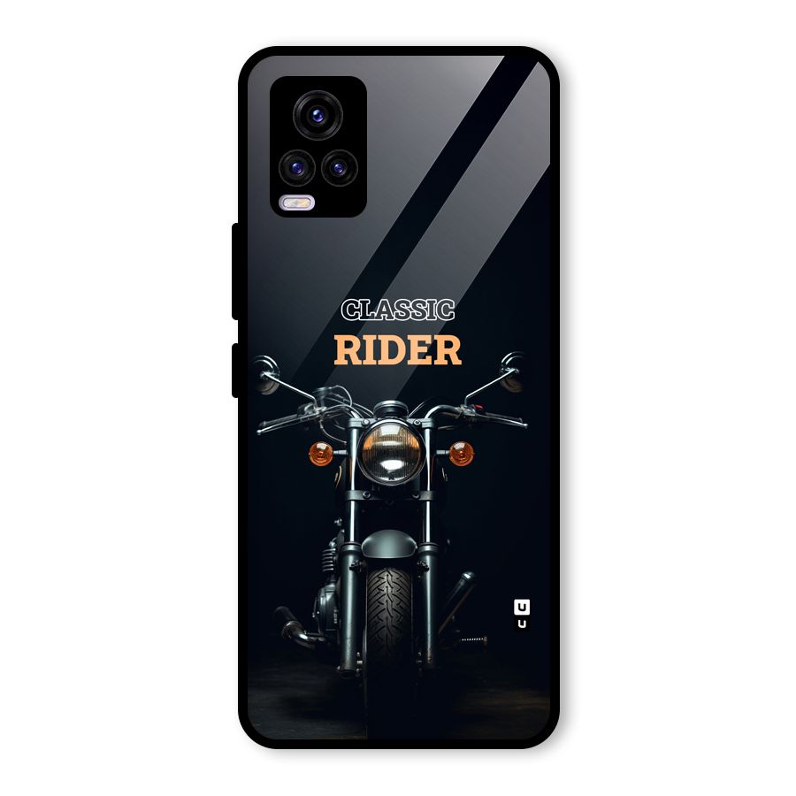 Classic RIder Glass Back Case for Vivo V20