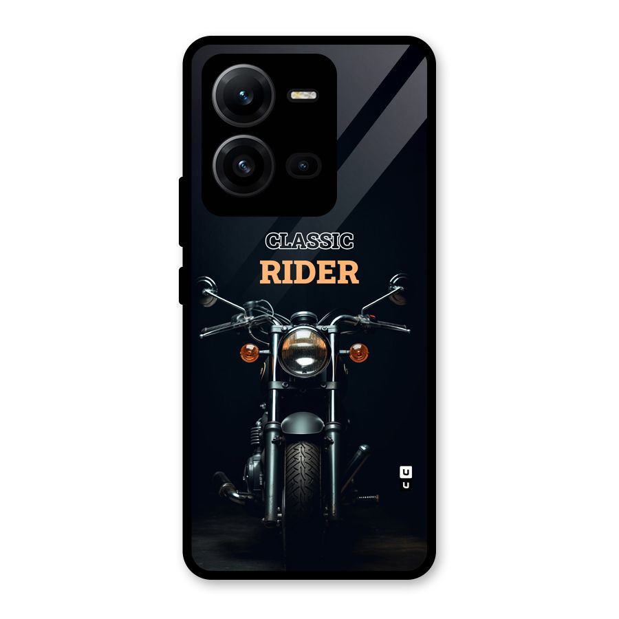 Classic RIder Glass Back Case for Vivo V25