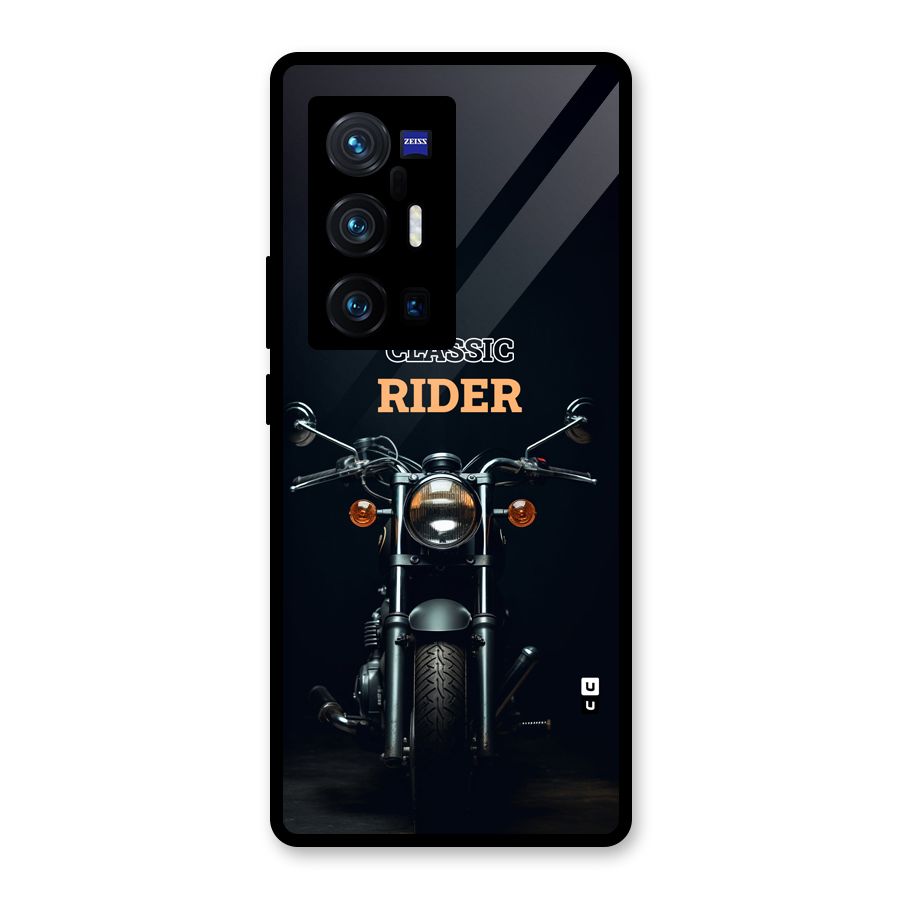 Classic RIder Glass Back Case for Vivo X70 Pro Plus