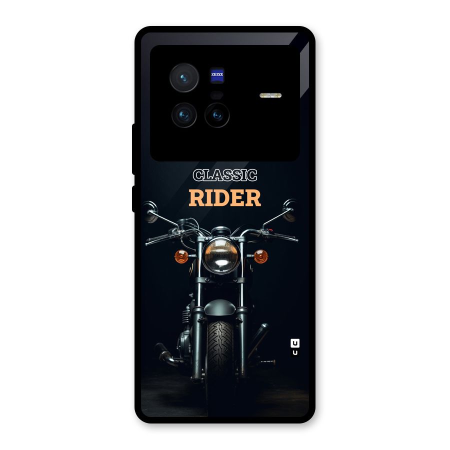 Classic RIder Glass Back Case for Vivo X80