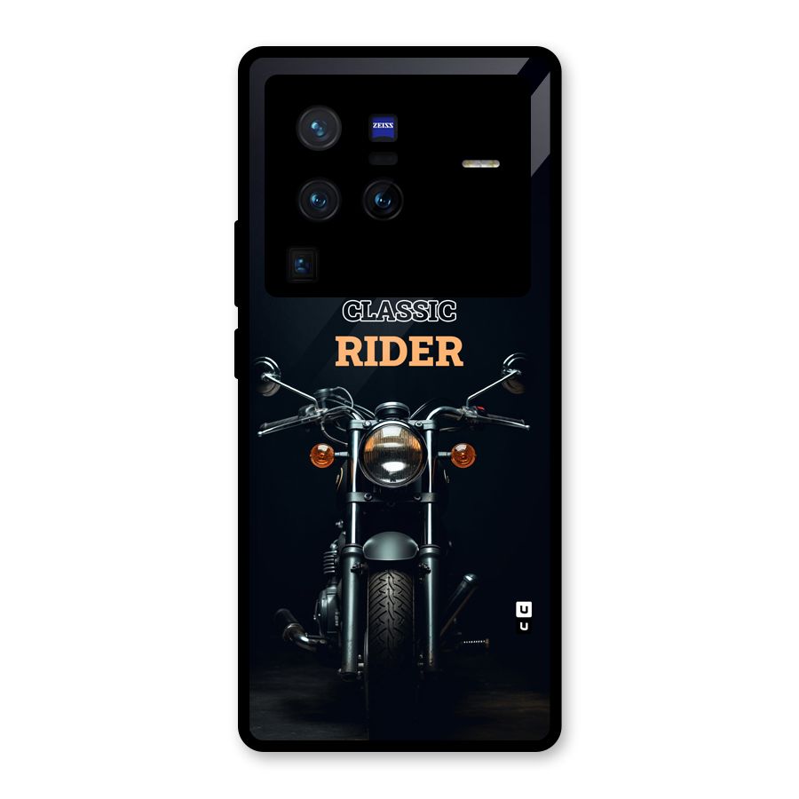 Classic RIder Glass Back Case for Vivo X80 Pro