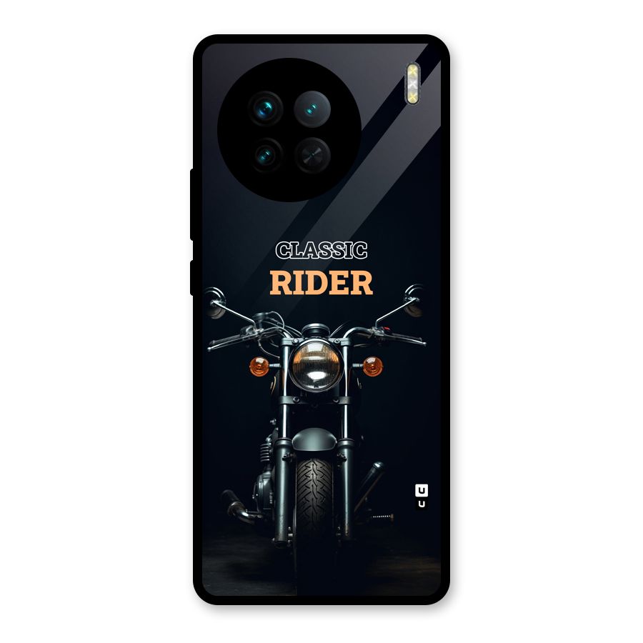 Classic RIder Glass Back Case for Vivo X90