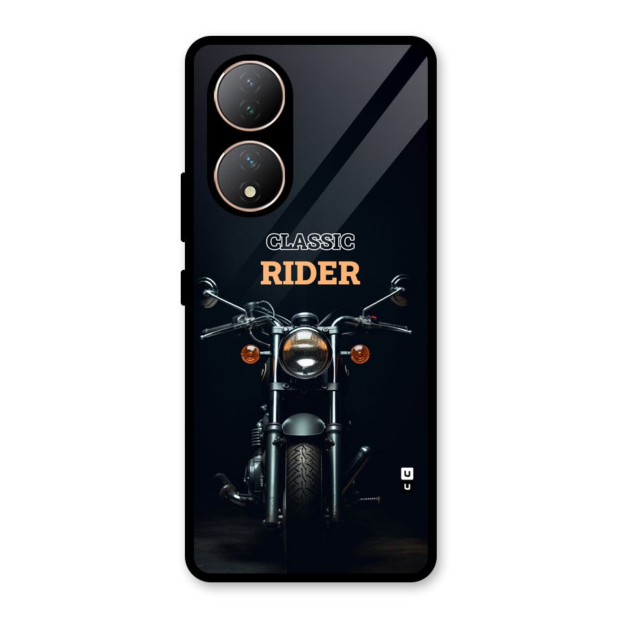 Classic RIder Glass Back Case for Vivo Y100A