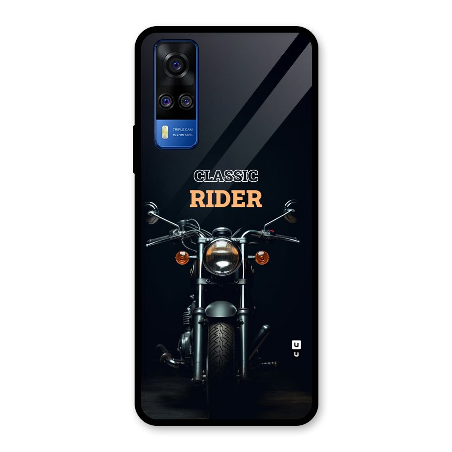 Classic RIder Glass Back Case for Vivo Y31