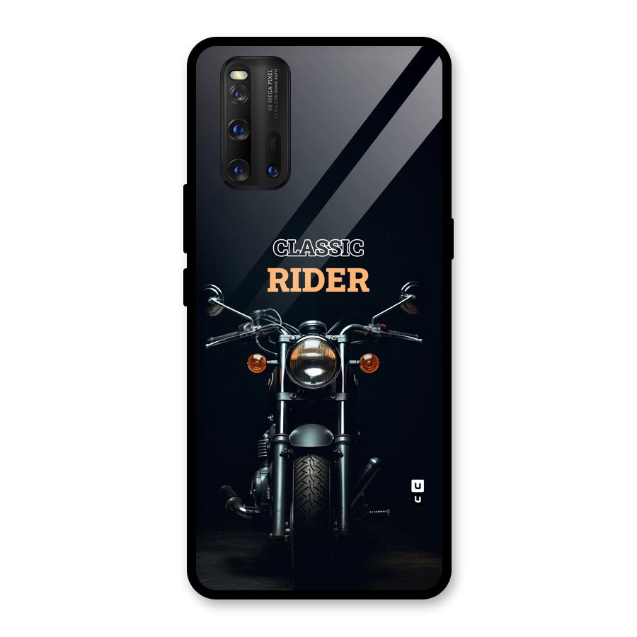 Classic RIder Glass Back Case for Vivo iQOO 3