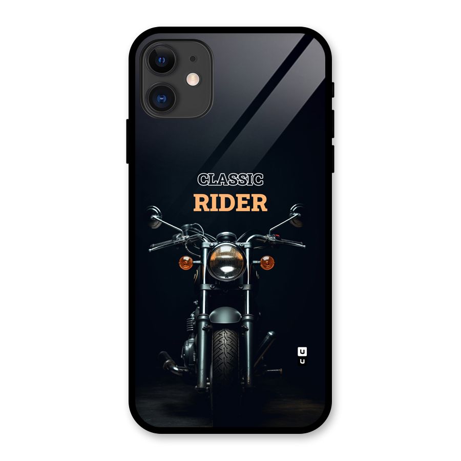 Classic RIder Glass Back Case for iPhone 11
