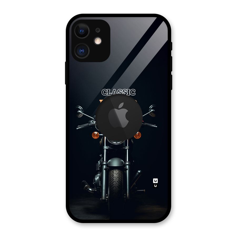 Classic RIder Glass Back Case for iPhone 11 Logo Cut