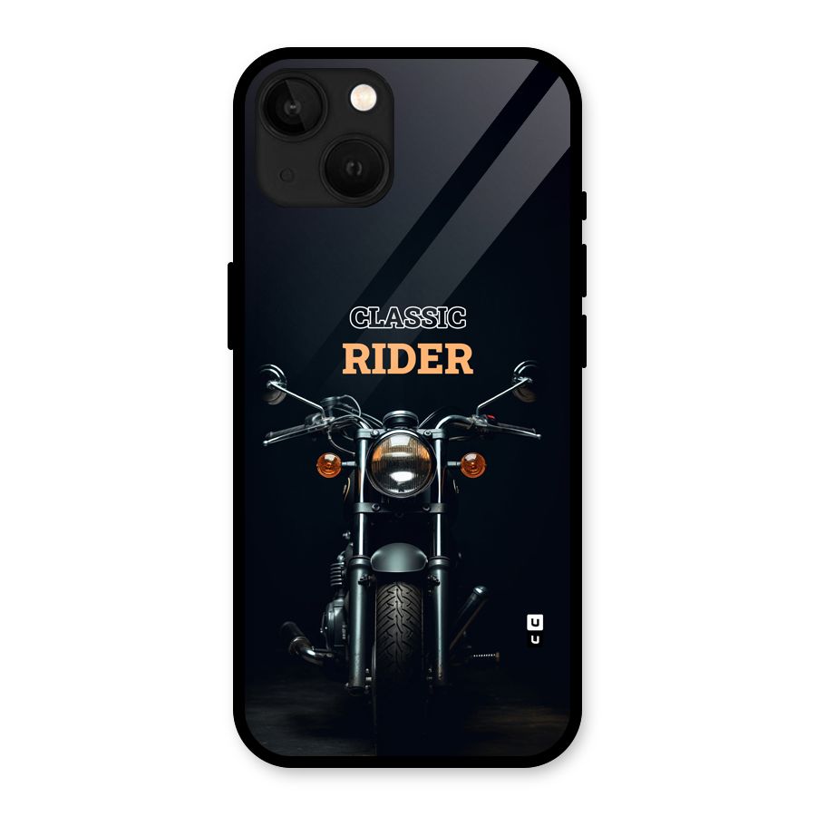 Classic RIder Glass Back Case for iPhone 13