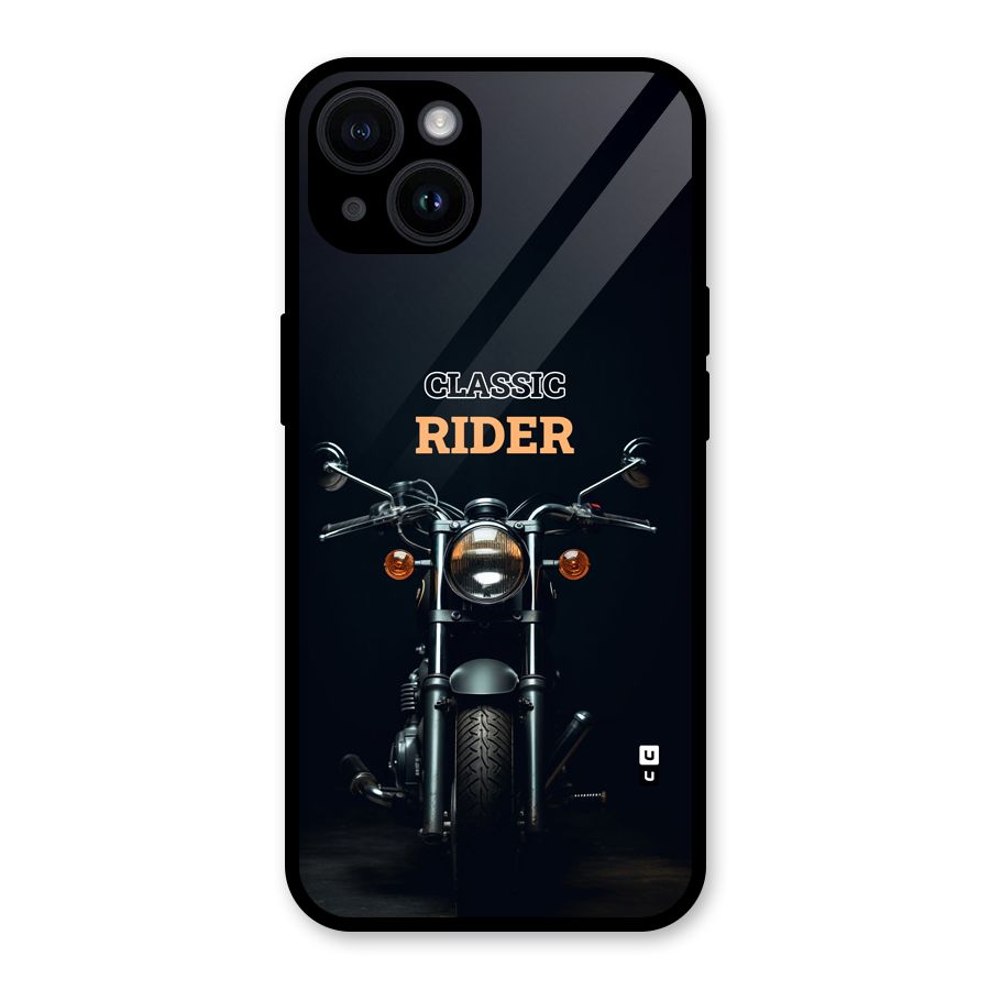 Classic RIder Glass Back Case for iPhone 14
