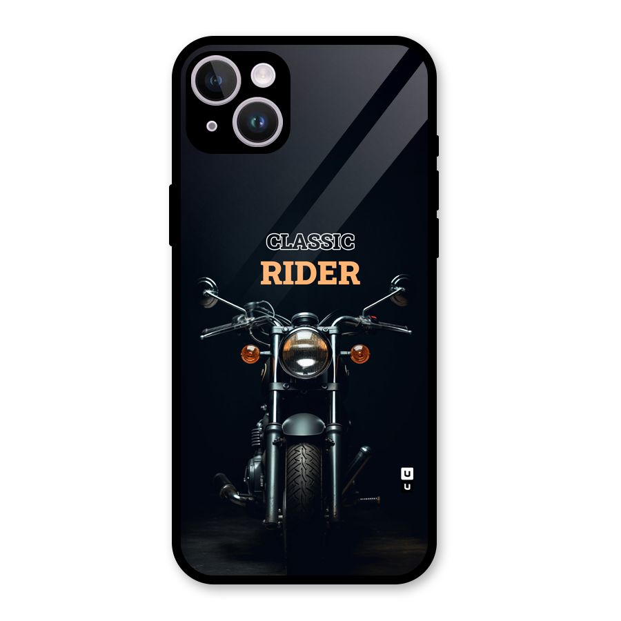 Classic RIder Glass Back Case for iPhone 14 Plus