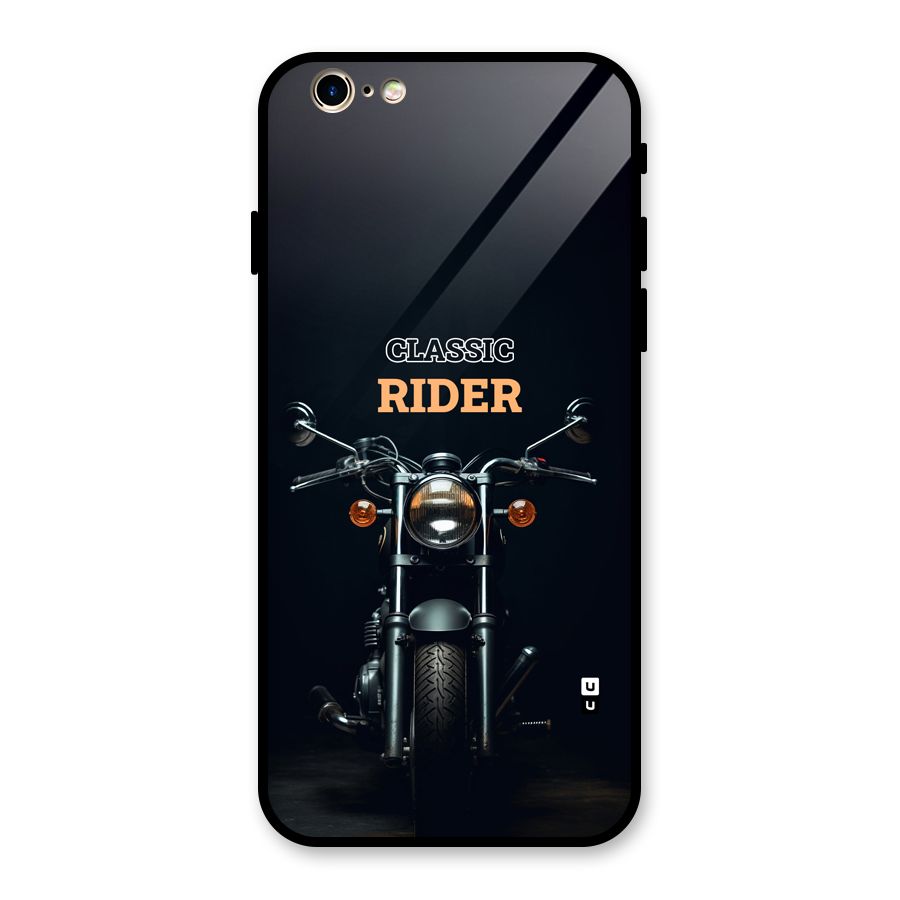 Classic RIder Glass Back Case for iPhone 6 6S
