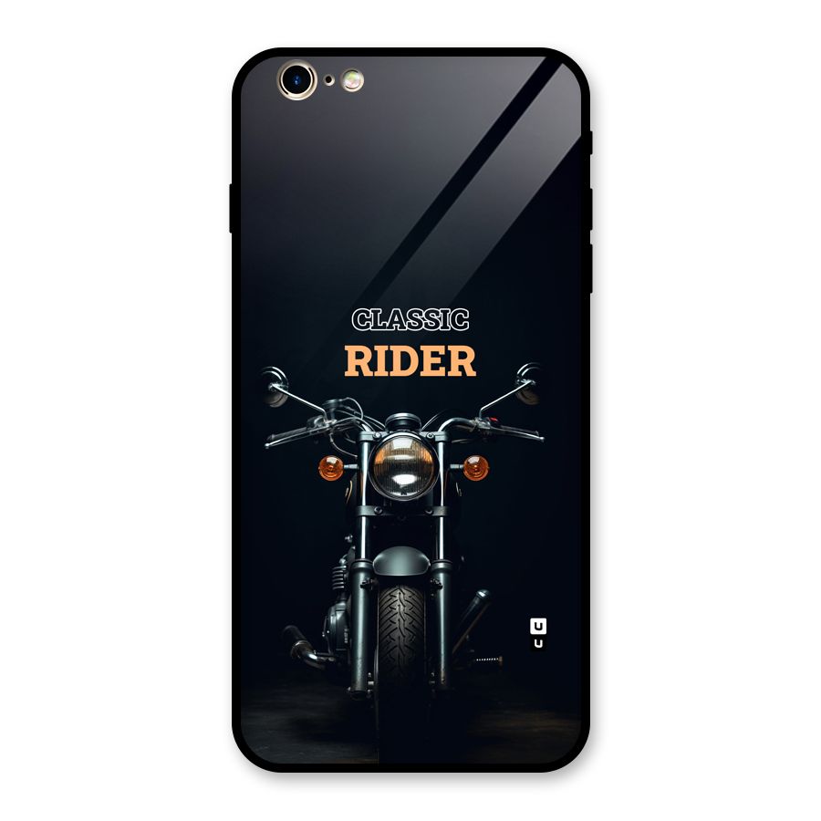Classic RIder Glass Back Case for iPhone 6 Plus 6S Plus
