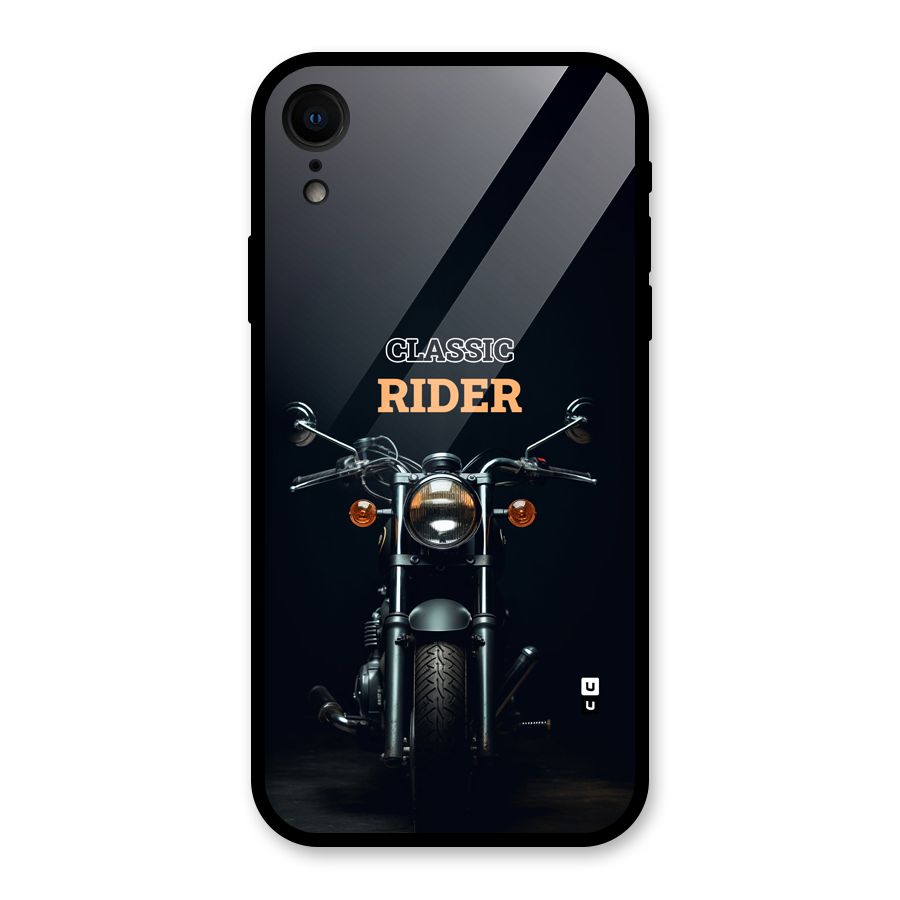 Classic RIder Glass Back Case for iPhone XR