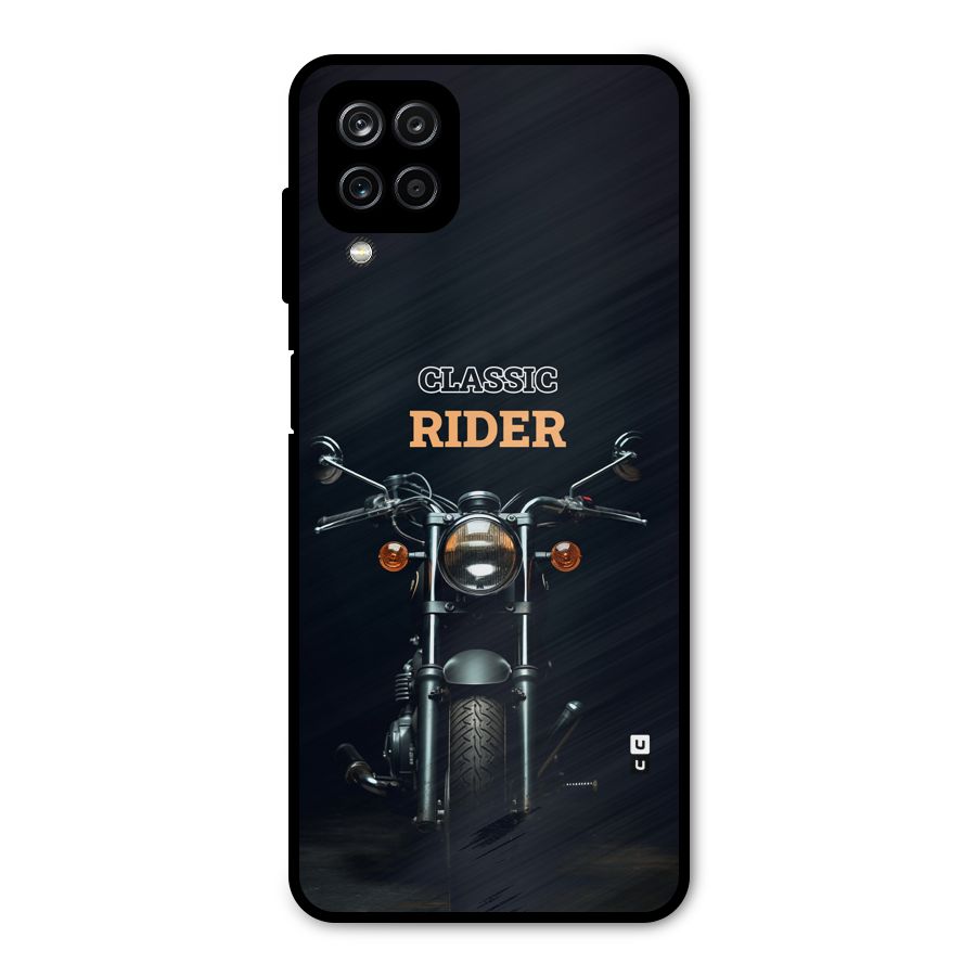 Classic RIder Metal Back Case for Galaxy A12