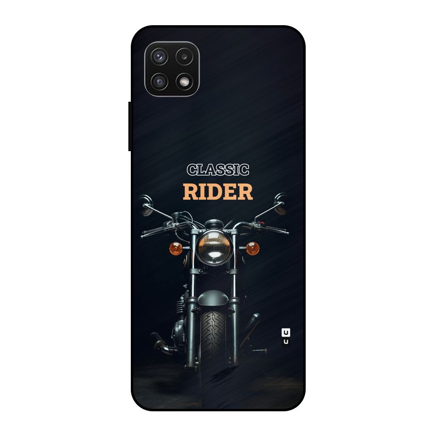Classic RIder Metal Back Case for Galaxy A22 5G
