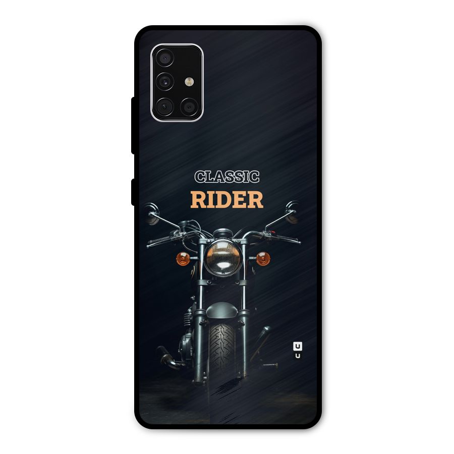 Classic RIder Metal Back Case for Galaxy A51