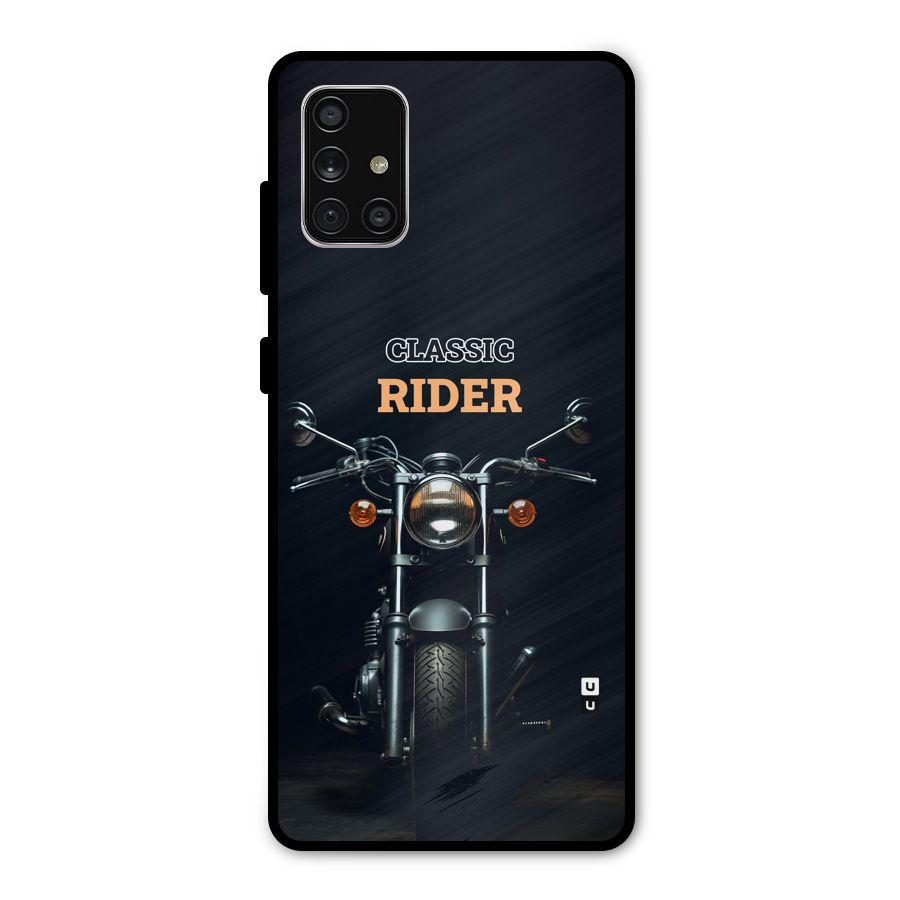 Classic RIder Metal Back Case for Galaxy A71