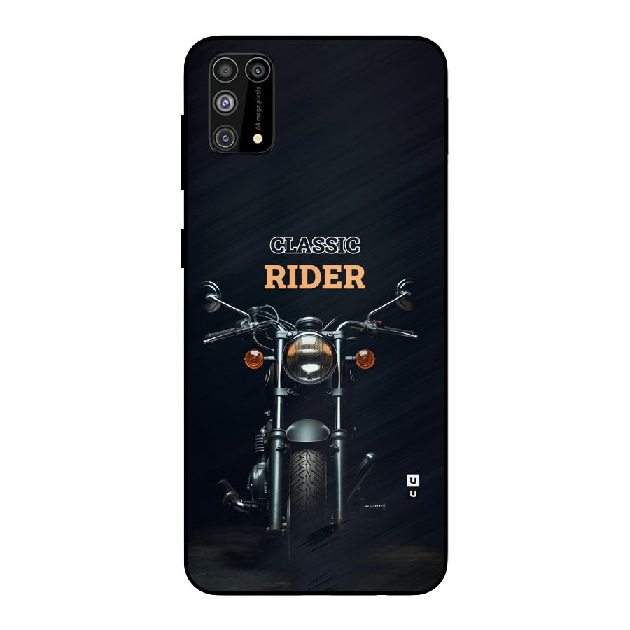 Classic RIder Metal Back Case for Galaxy F41