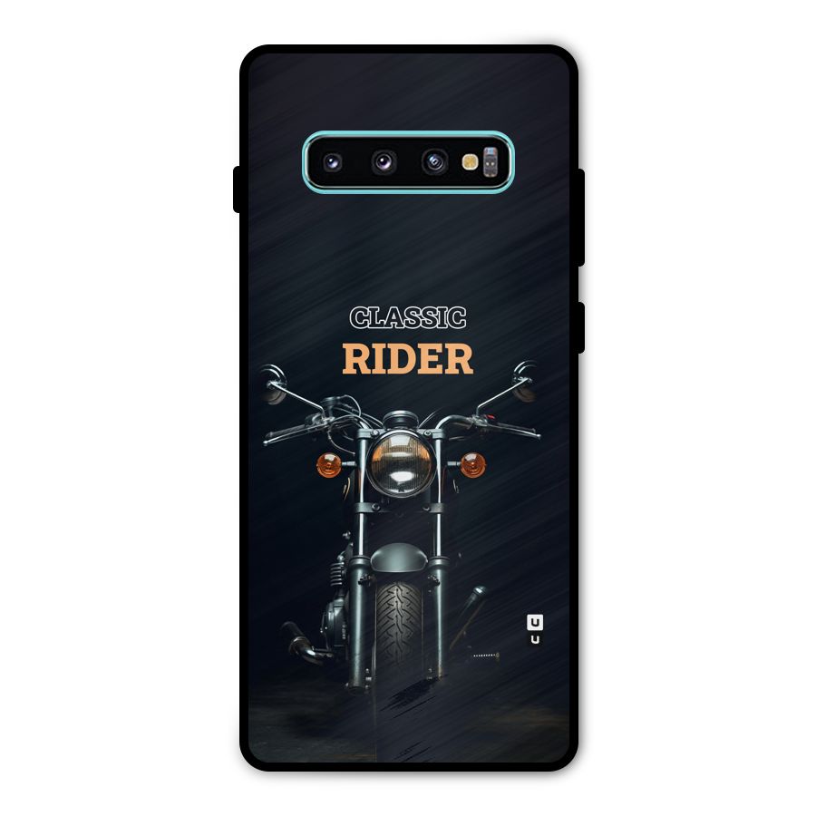 Classic RIder Metal Back Case for Galaxy S10 Plus