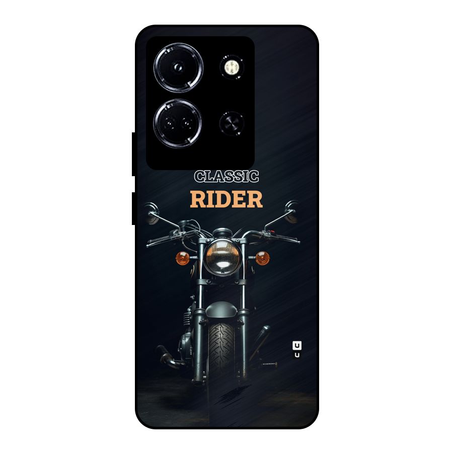 Classic RIder Metal Back Case for Infinix Note 30 5G