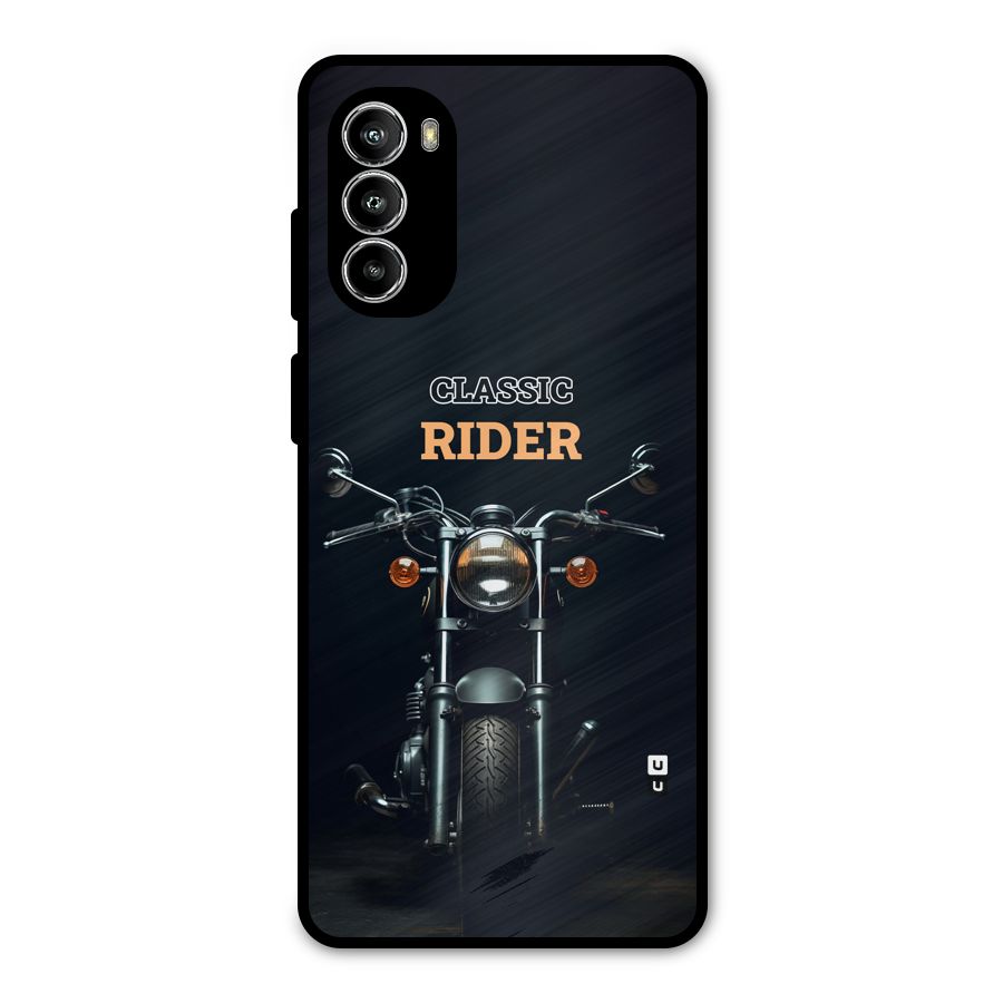 Classic RIder Metal Back Case for Moto G52