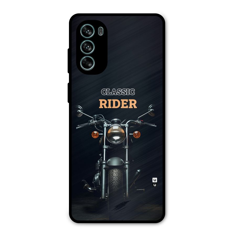 Classic RIder Metal Back Case for Moto G62