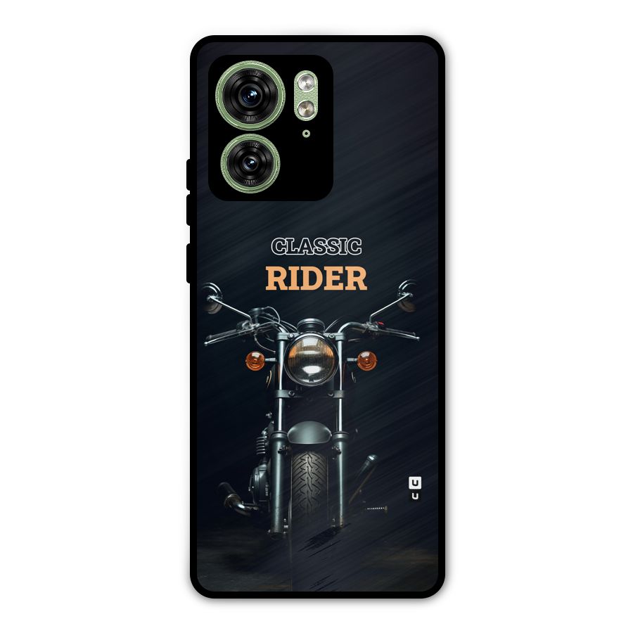 Classic RIder Metal Back Case for Motorola Edge 40 5G