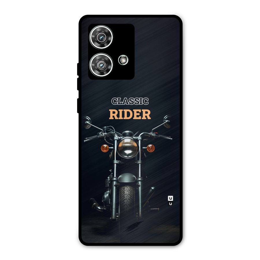 Classic RIder Metal Back Case for Motorola Edge 40 Neo