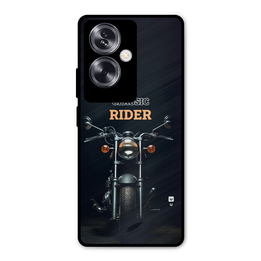Classic RIder Metal Back Case for Oppo A79 5G