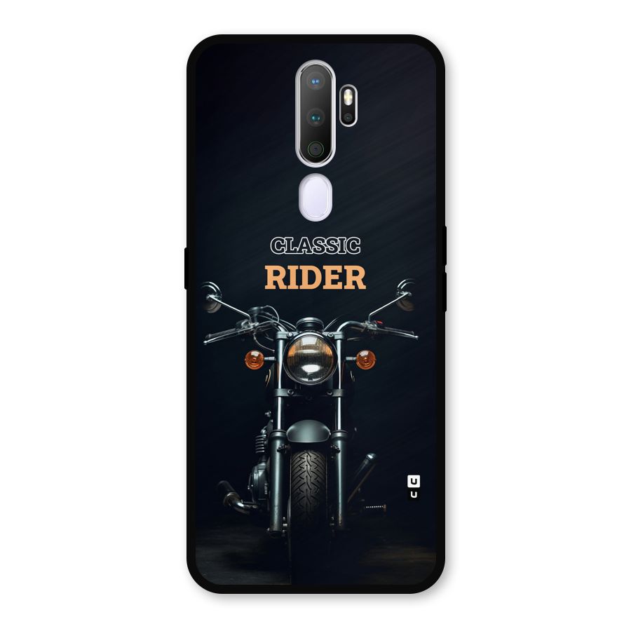 Classic RIder Metal Back Case for Oppo A9 (2020)