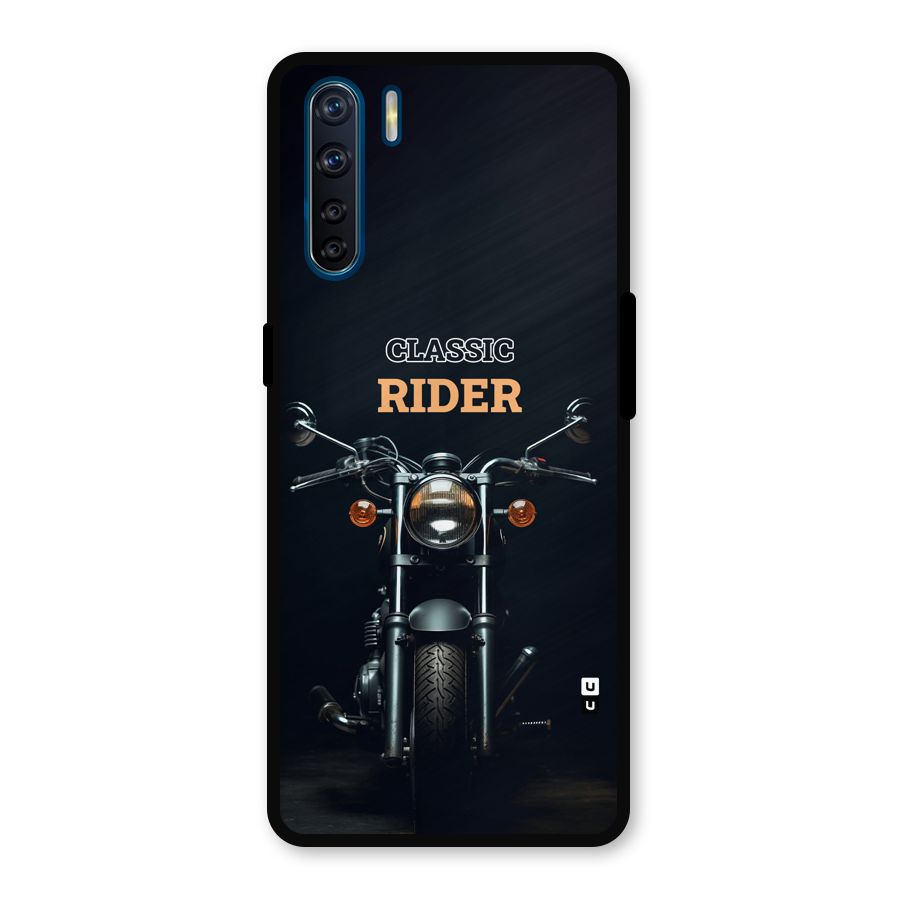 Classic RIder Metal Back Case for Oppo F15