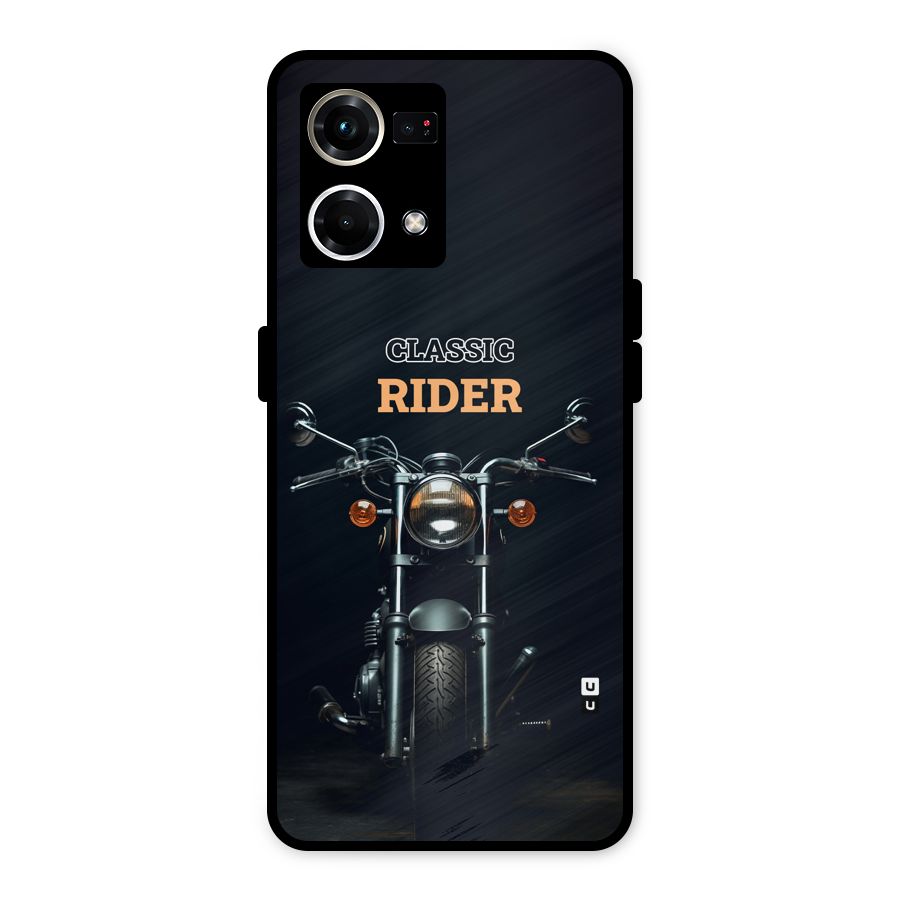 Classic RIder Metal Back Case for Oppo F21 Pro 4G