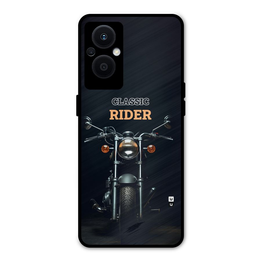 Classic RIder Metal Back Case for Oppo F21 Pro 5G