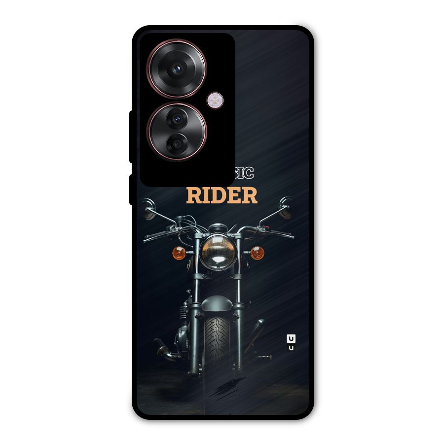 Classic RIder Metal Back Case for Oppo F25 Pro