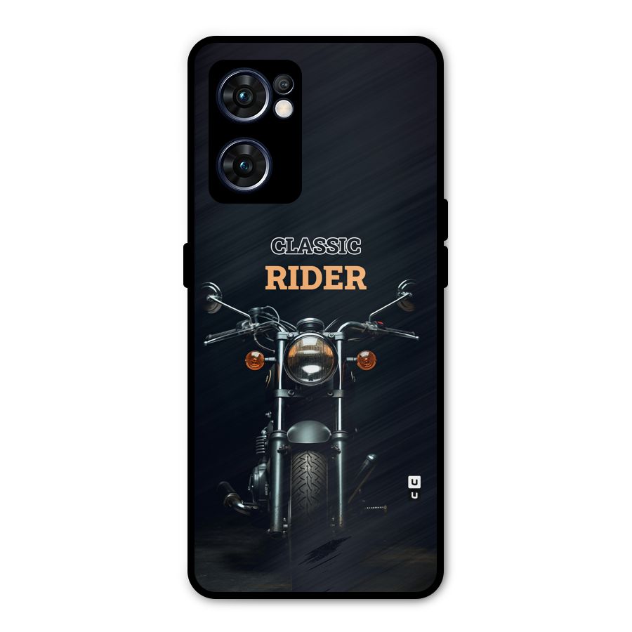 Classic RIder Metal Back Case for Oppo Reno7 5G