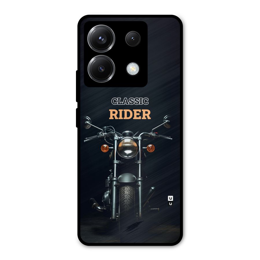 Classic RIder Metal Back Case for Poco X6