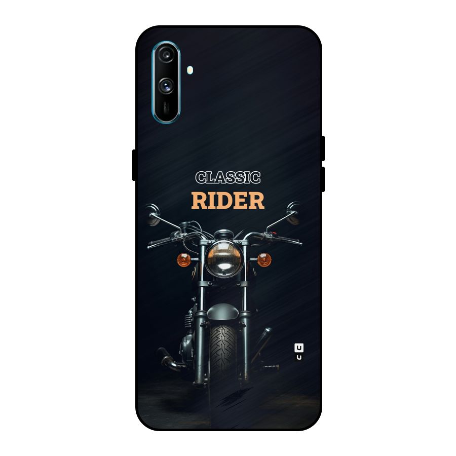 Classic RIder Metal Back Case for Realme C3