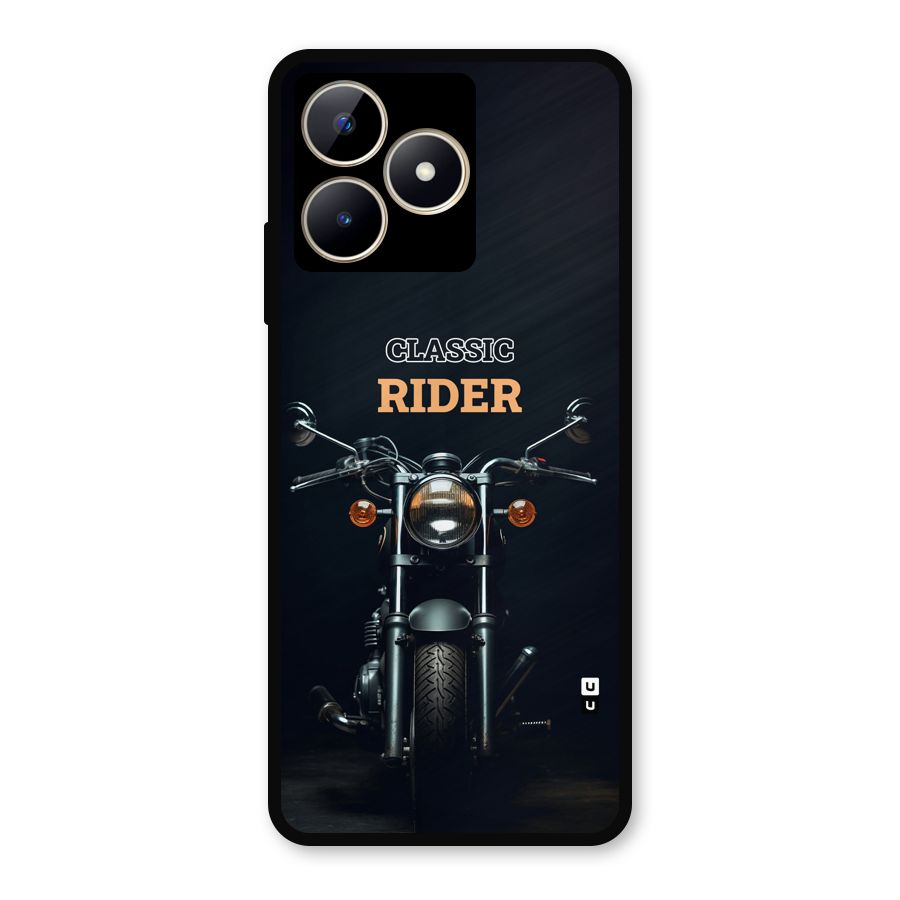 Classic RIder Metal Back Case for Realme C53