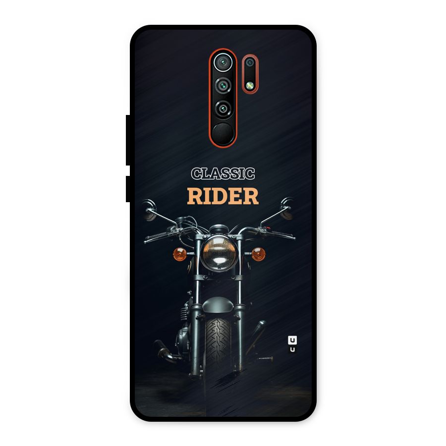 Classic RIder Metal Back Case for Redmi 9 Prime