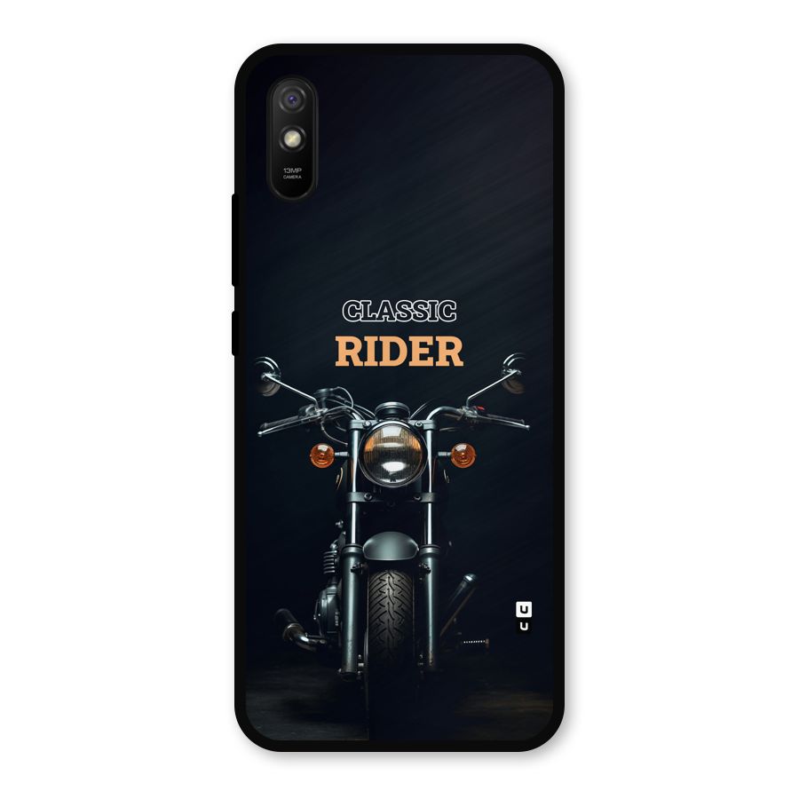 Classic RIder Metal Back Case for Redmi 9a