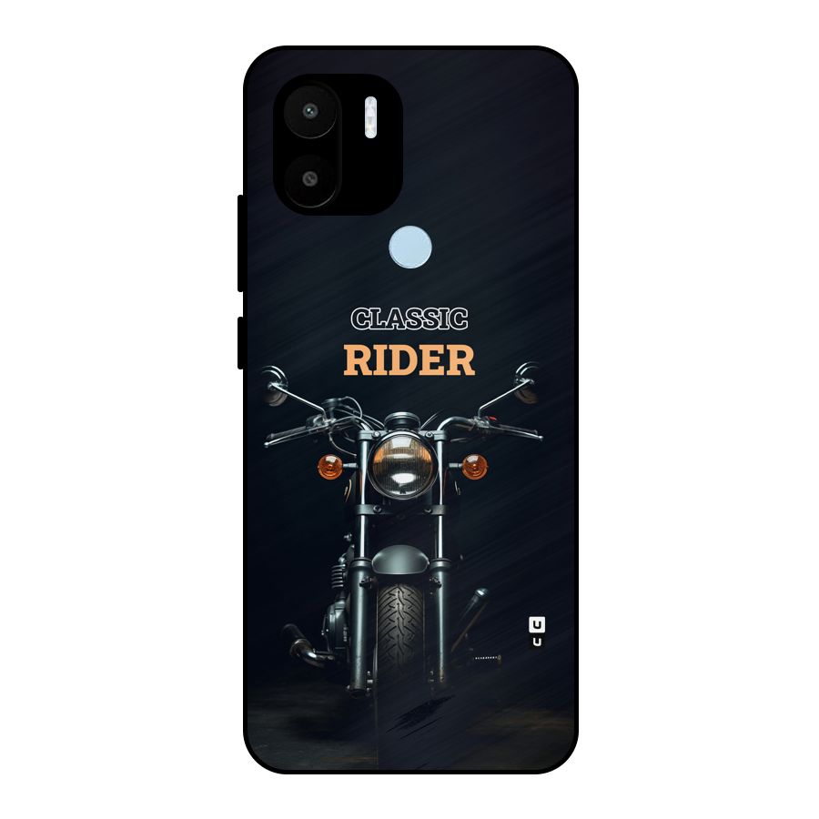 Classic RIder Metal Back Case for Redmi A2 Plus