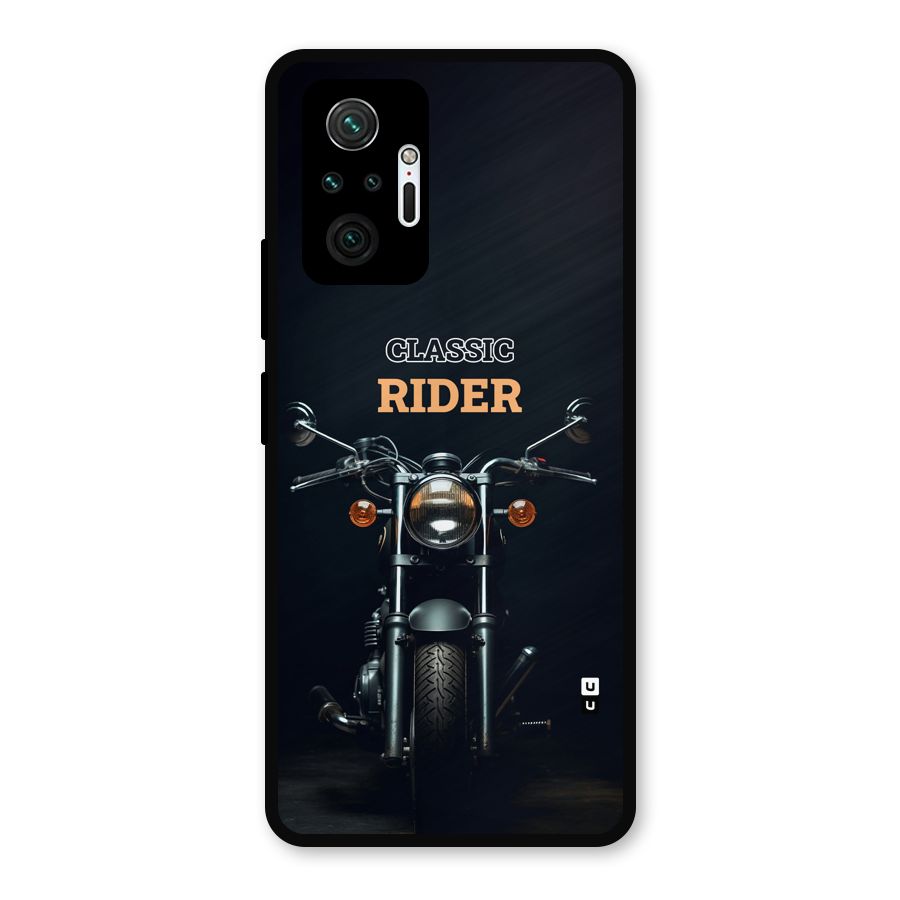 Classic RIder Metal Back Case for Redmi Note 10 Pro Max