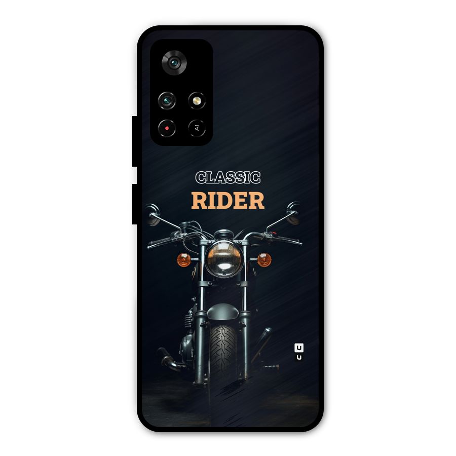 Classic RIder Metal Back Case for Redmi Note 11T 5G