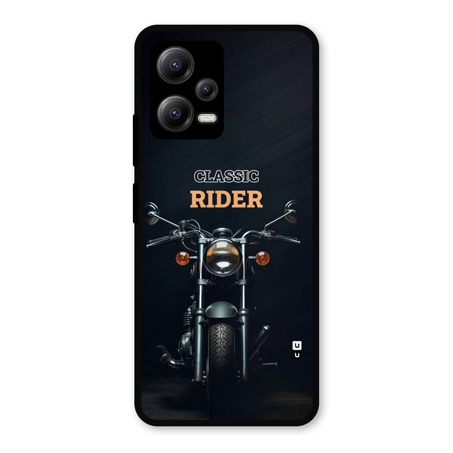 Classic RIder Metal Back Case for Redmi Note 12 5G