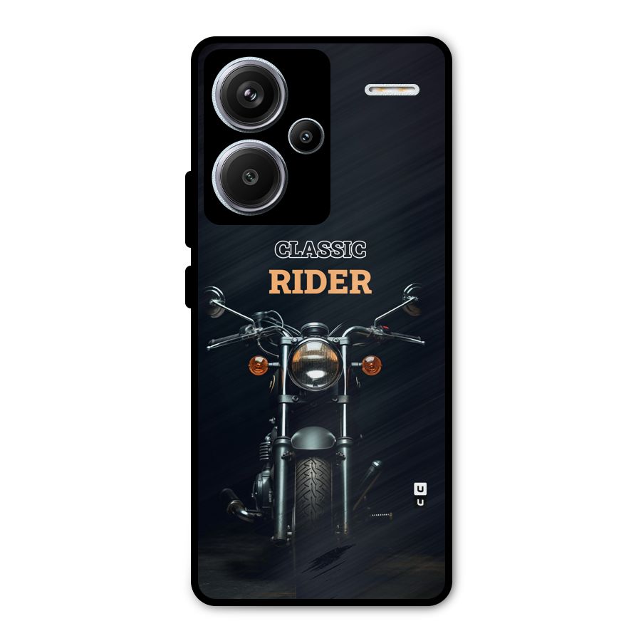 Classic RIder Metal Back Case for Redmi Note 13 Pro Plus